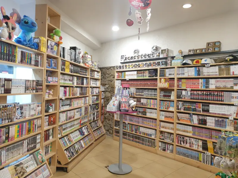 Rayon manga de la librairie Dernier Rempart