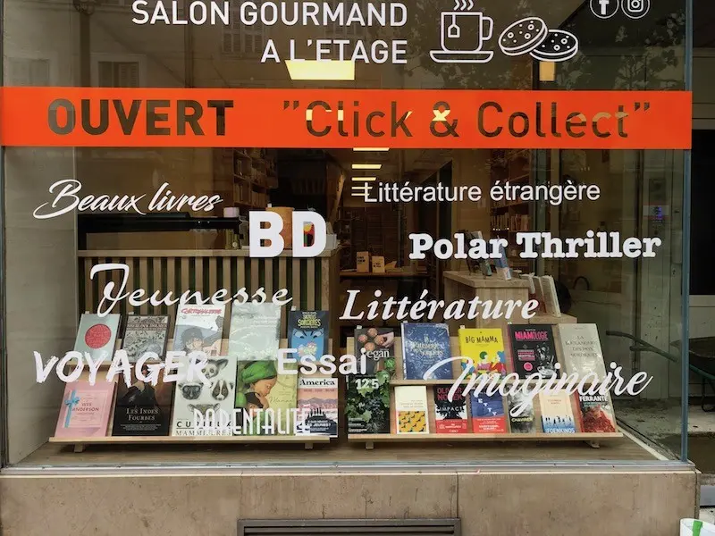 Devanture librairie