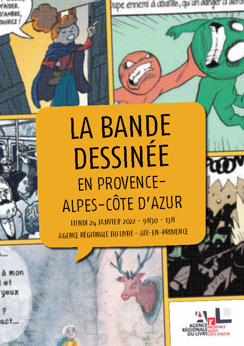 Couverture de la brochure La bande dessinée en Provence-Alpes-Côte d'Azur