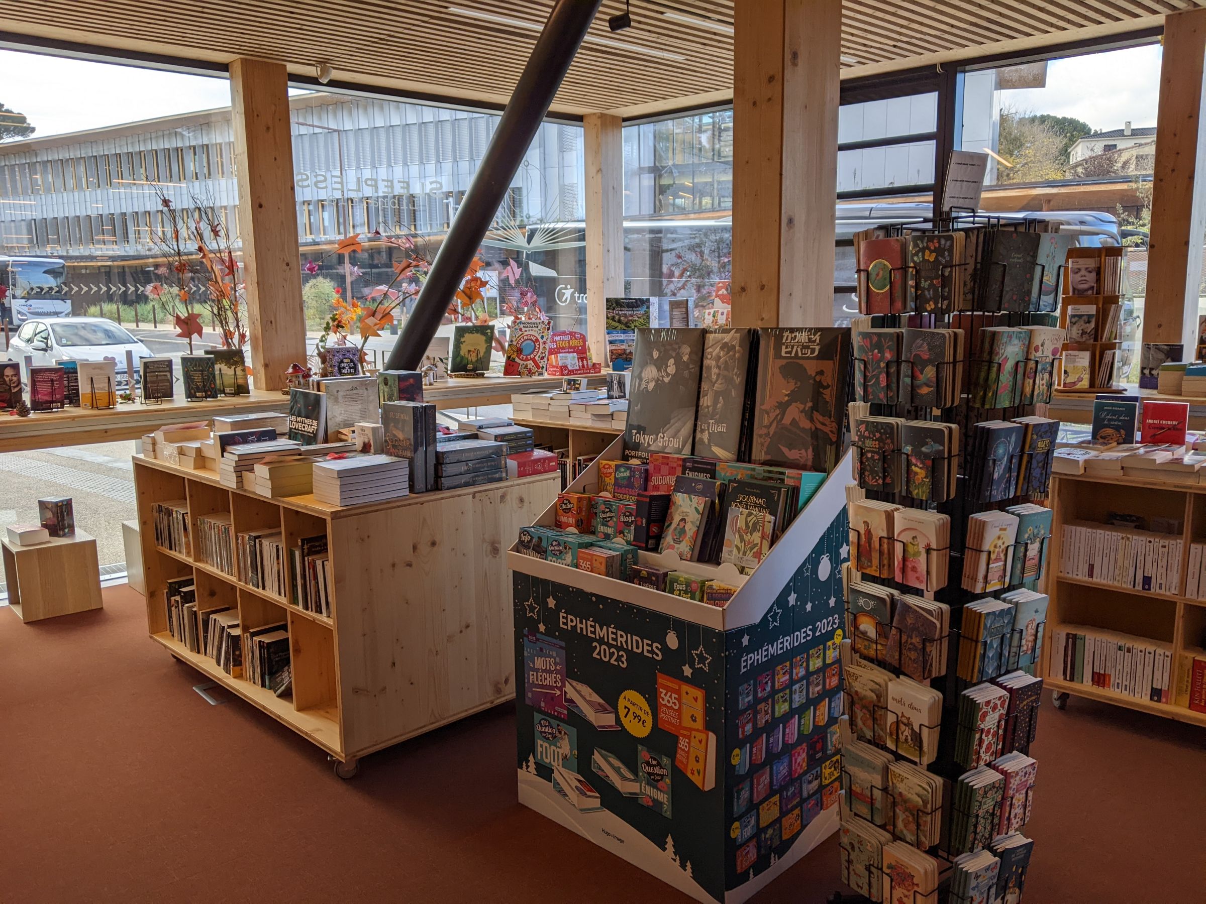 L'intérieur de la librairie Sleepless.