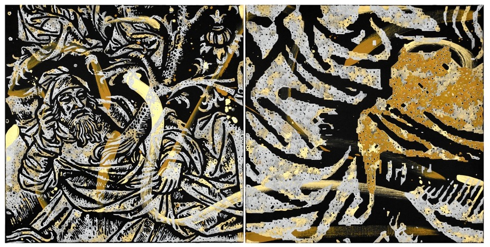 Série de diptyques composant la partie Fragments des heures organisée à la bibliothèque Les Méjanes d’Aix-en-Provence.