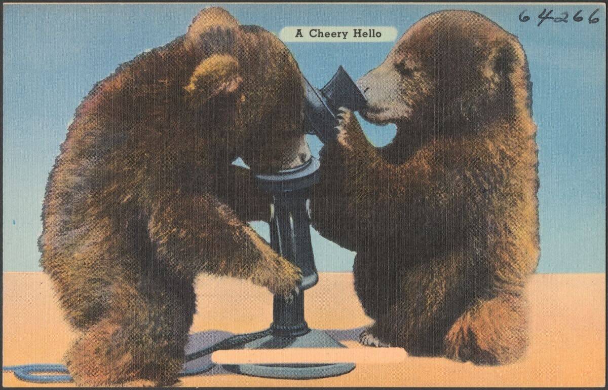 *A cherry Hello* - Image originale du domaine public provenant de Digital Commonwealth