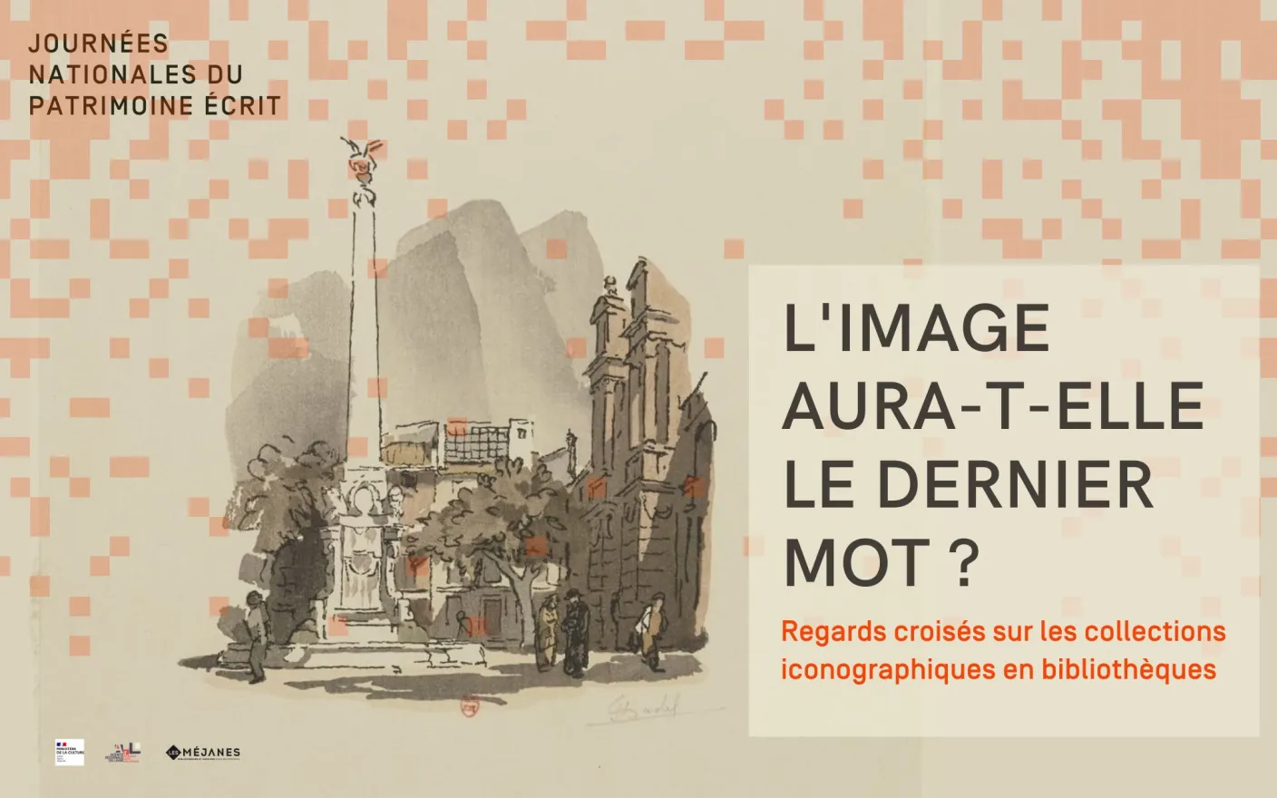 Affiche annonçant les Journées nationales du Patrimoine écrit